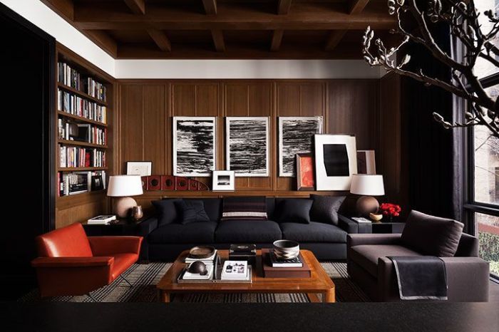 How to decorate wood paneled room