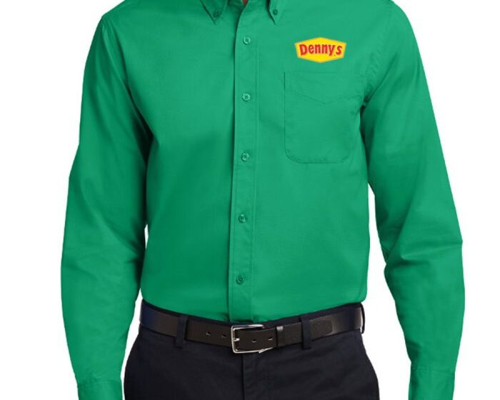 Men's kelly green dress shirt