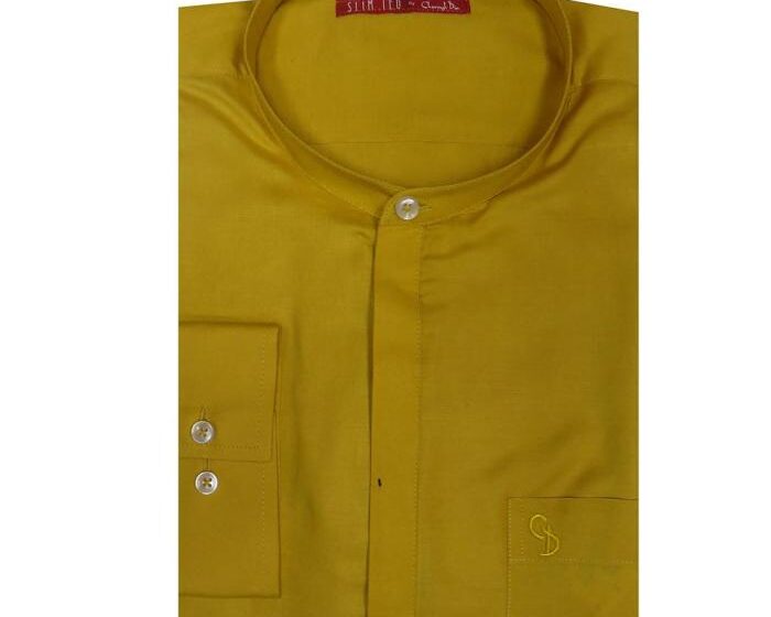 Mustard dress shirt mens