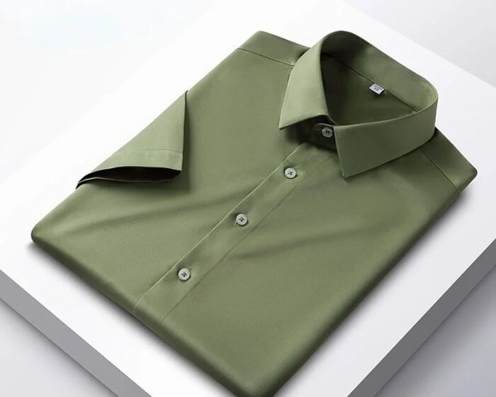 Mens slim fit wrinkle free dress shirts