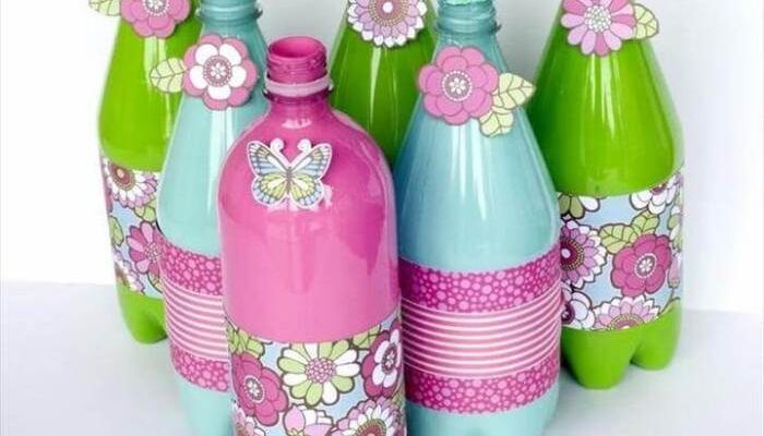 How to make decoration with plastic bottles