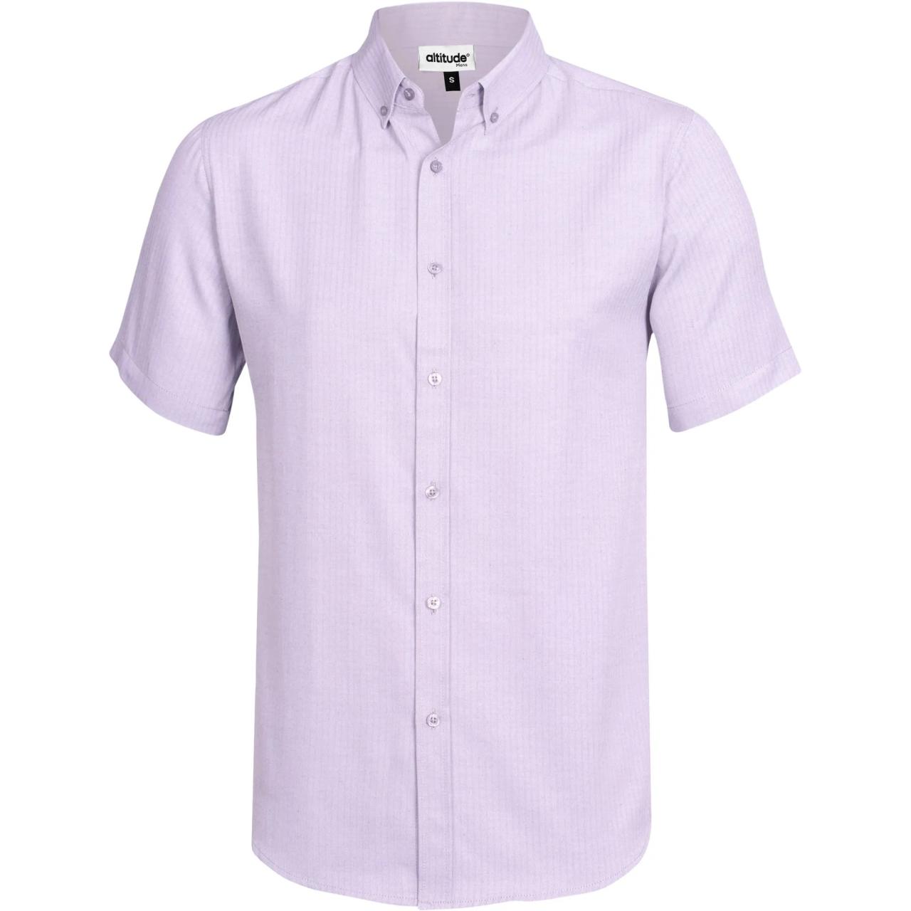 Mens purple dress shirt short sleeve