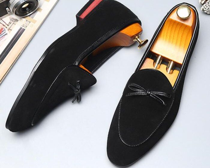 Suede loafers pointed zvoof