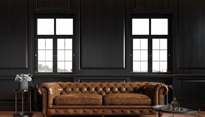 How to decorate room with chesterfield sofa