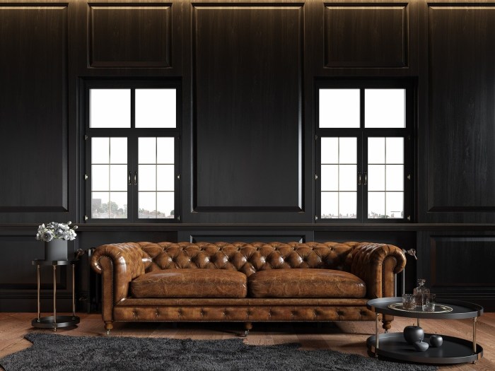 How to decorate room with chesterfield sofa