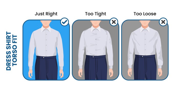 How are mens dress shirts sized