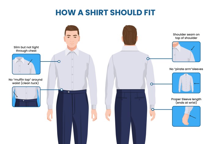 Men's dress shirt length