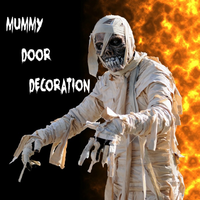 How to make a diy mummy door decoration