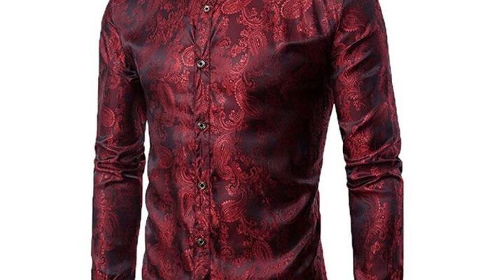 Fun print mens dress shirts