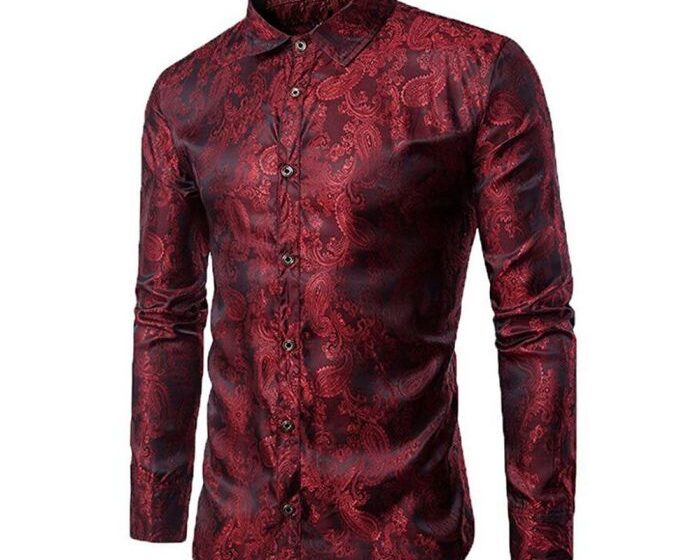 Fun print mens dress shirts