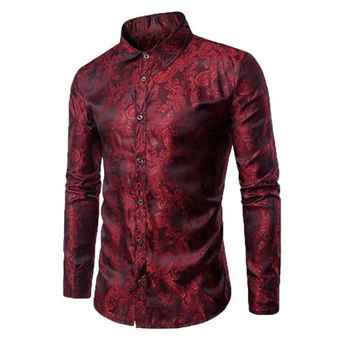 Fun print mens dress shirts