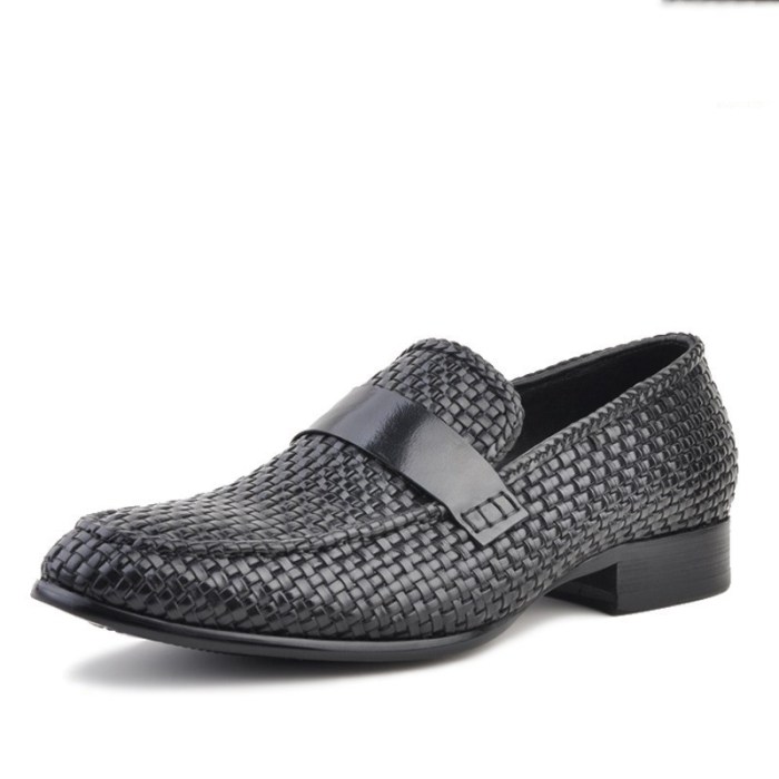 Woven dress shoes mens