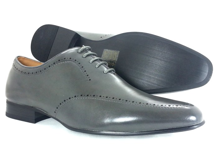 Mens gray dress shoes